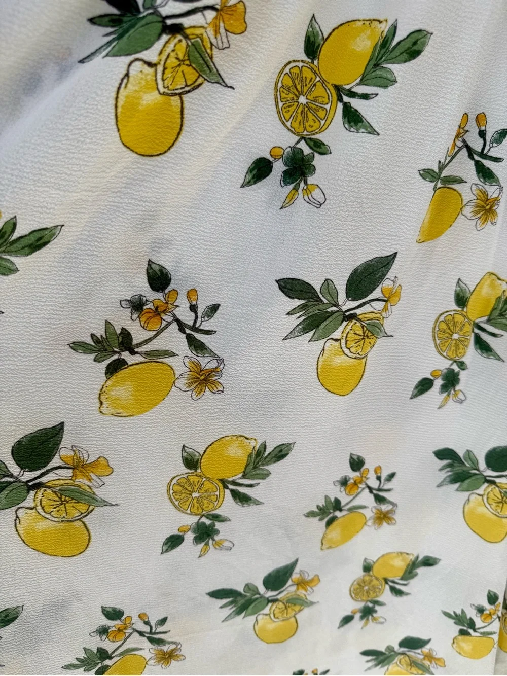 Lemon Print Faux Wrap Maxi Dress - Picture 9 of 13